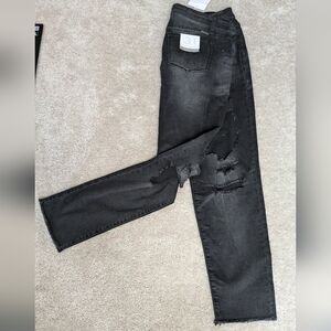 KanCan Women's Black Distressed Jeans Size 15/31